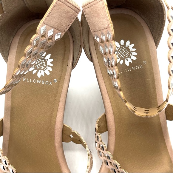 Yellow Box Blush Wedge Sandals - Picture 10 of 14